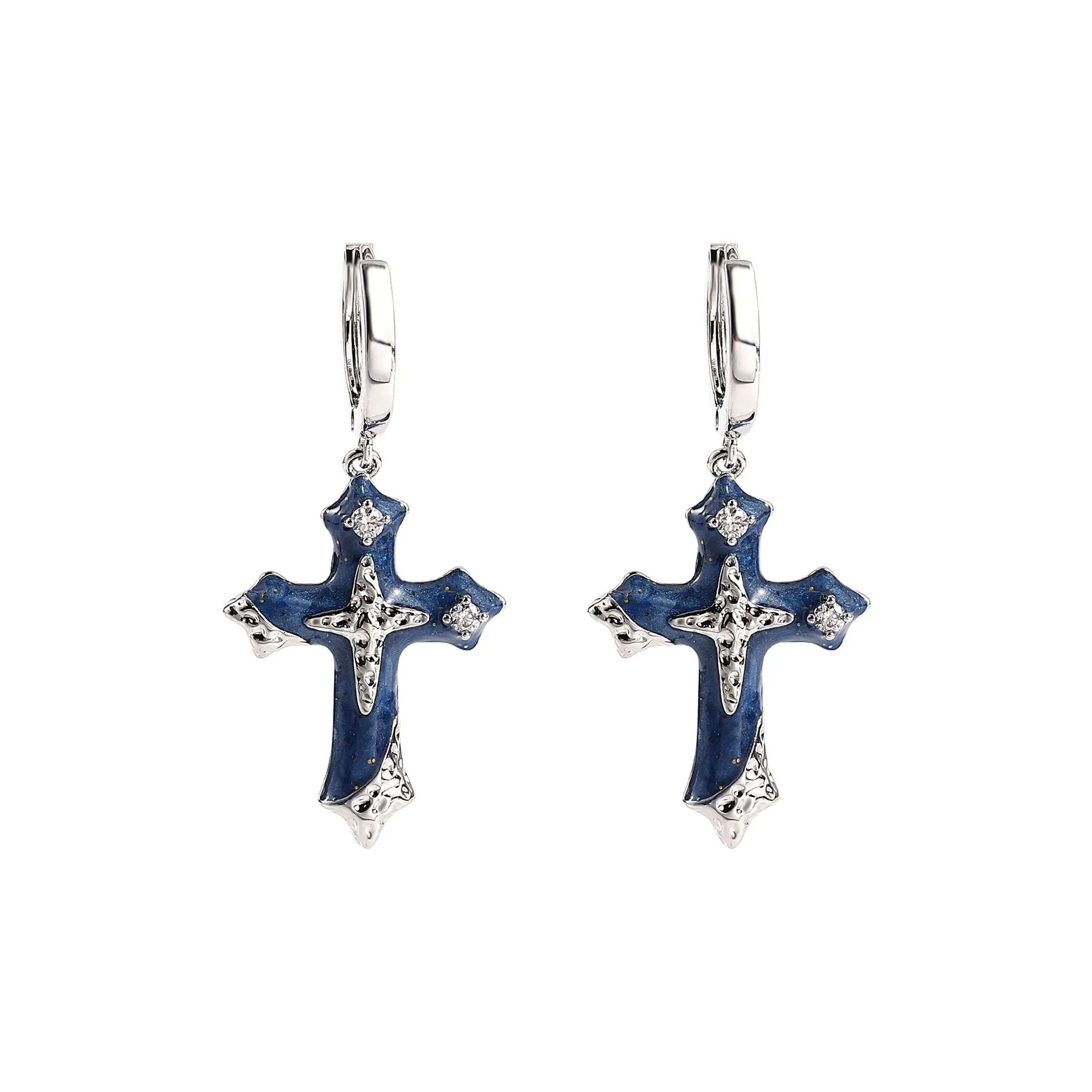 Серьги Vegetarian с цирконием унисекс