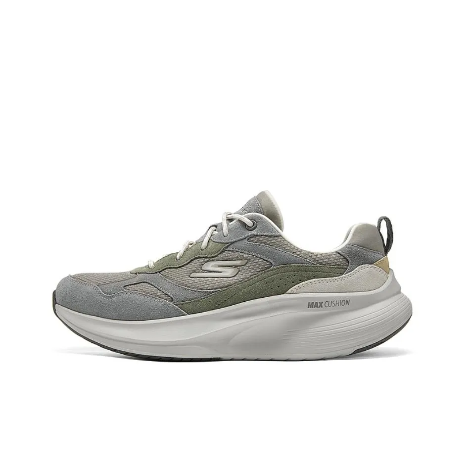 Skechers MEN'S GO WALK Low Top Casual Shoes Men's Gray White