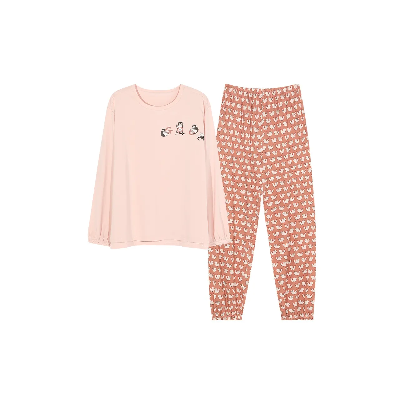 Cotton Has A Home Pajama Set Women's Creamy Pink
