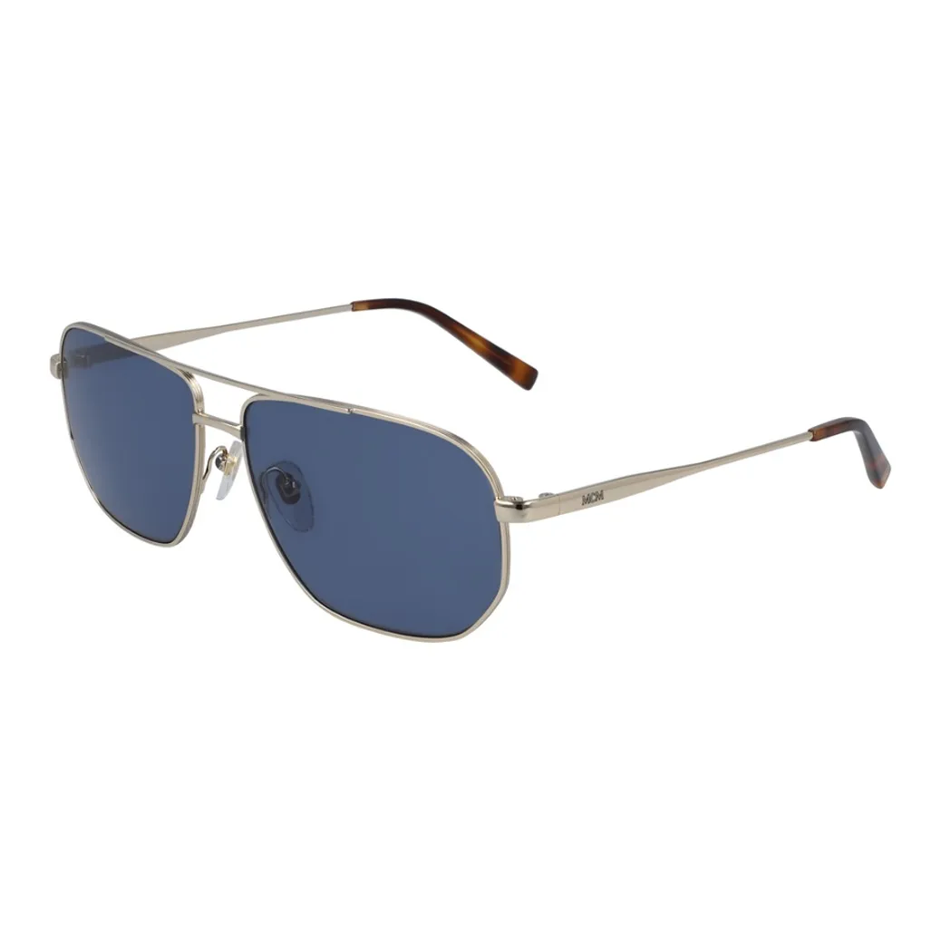 MCM Metal Aviator Sunglasses Women's Gold