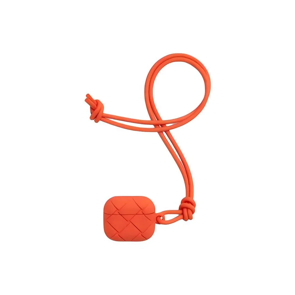 Bottega Veneta Силиконовый чехол для наушников мужской рассвет красный