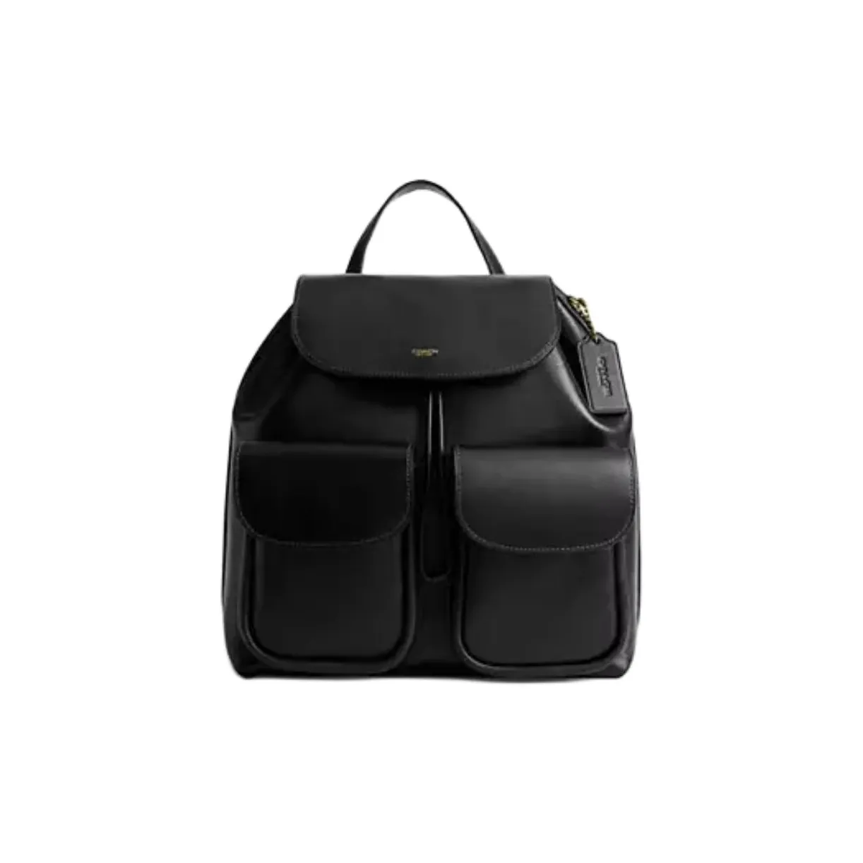 COACH Crosby Grain Leather Backpack Large Size Women's Black