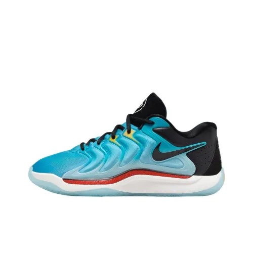 NIKE KD 17 Баскетбольные кроссовки Низкие Голубой черный Мужские