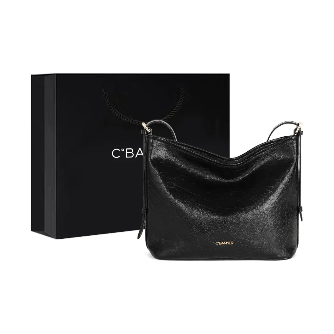 C°BANNER Коровья кожа с синтетической кожей сумка на плечо стандартная женская черная