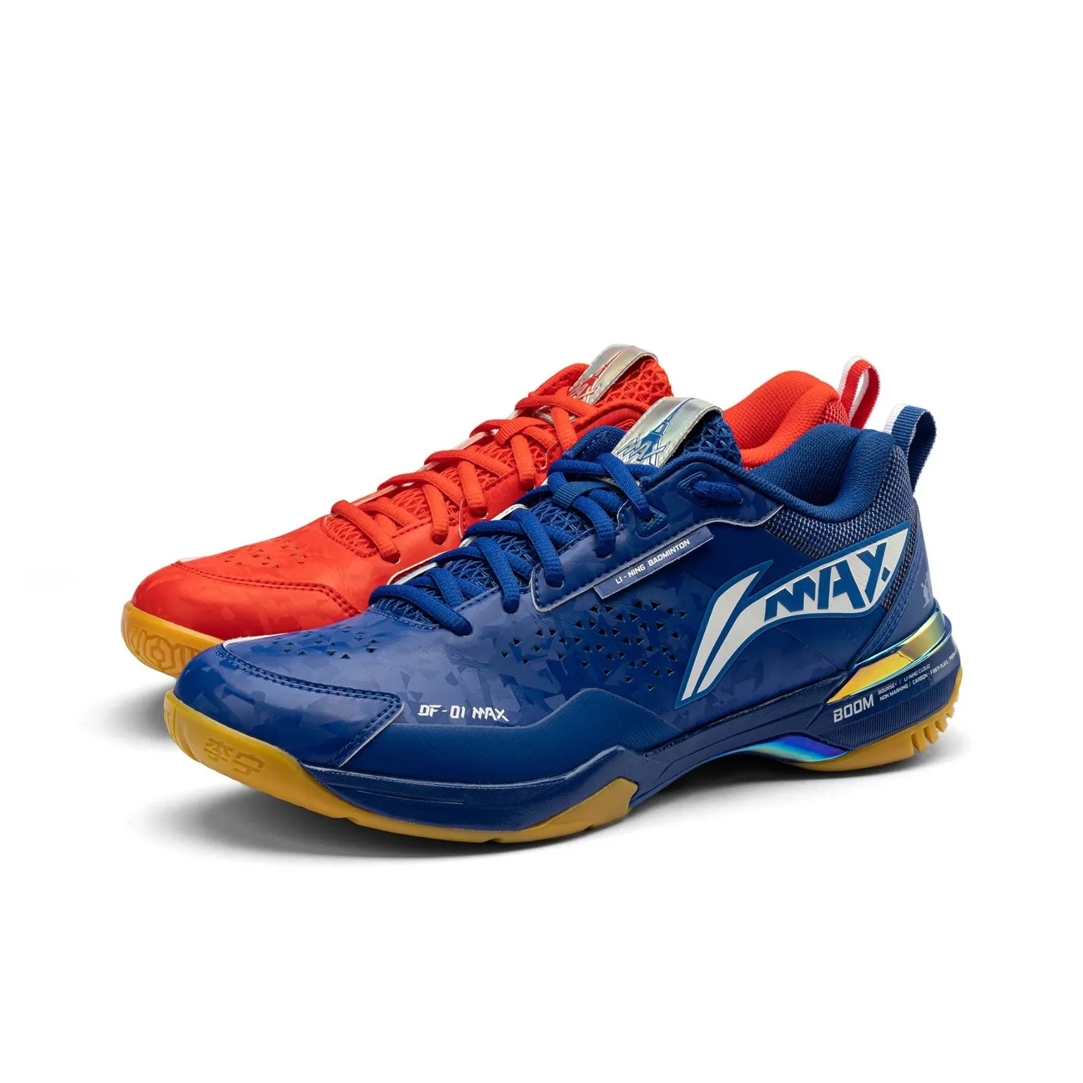 Подкладка Slip-resistant устойчивая к истиранию низкий топ обувь для бадминтона унисекс синий красный