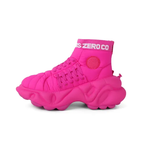 ZERO COSMOS Толстоподошвенные кроссовки High Top Ярко-розовые Унисекс