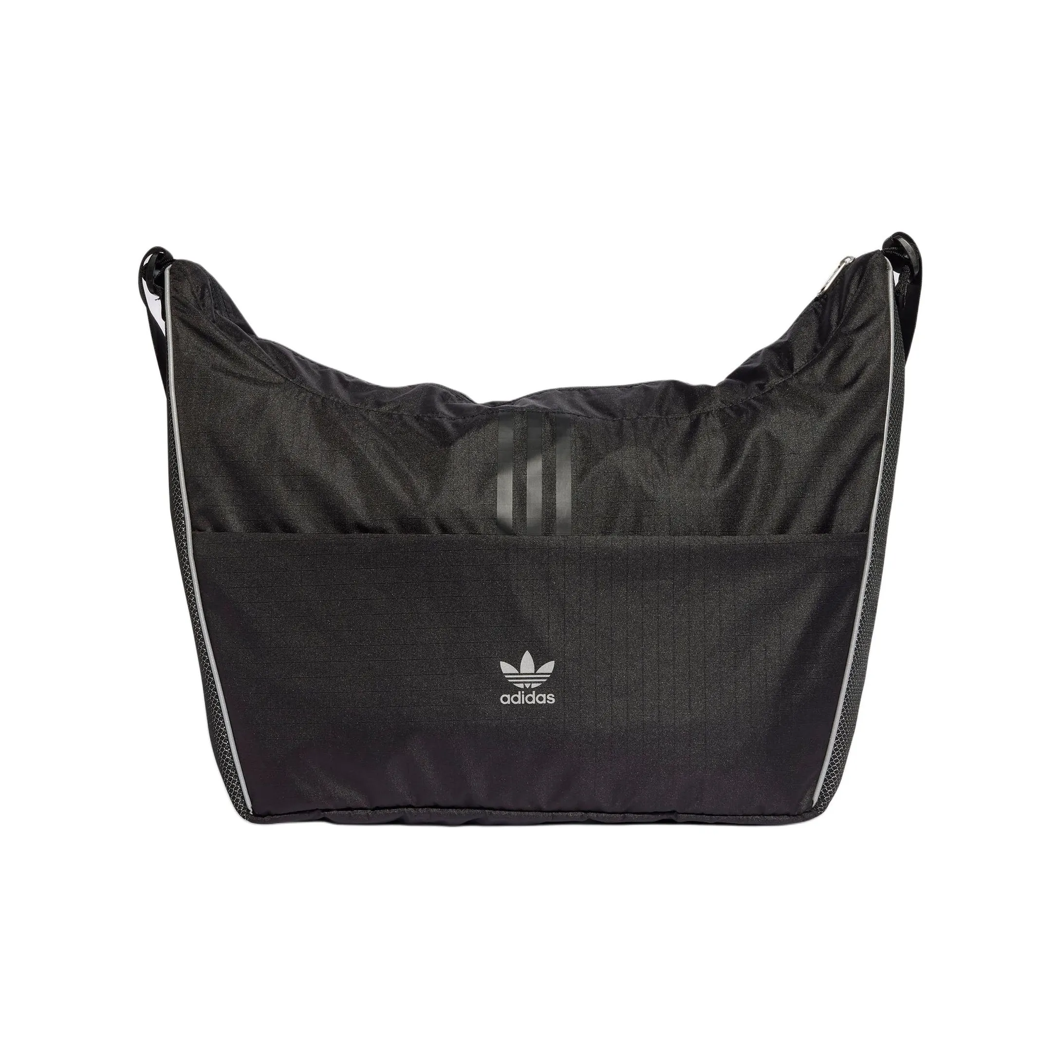 Adidas Originals Переработанный полиэстер Сумка через плечо Стандартная Унисекс Черный и Темно-серый Серебряный