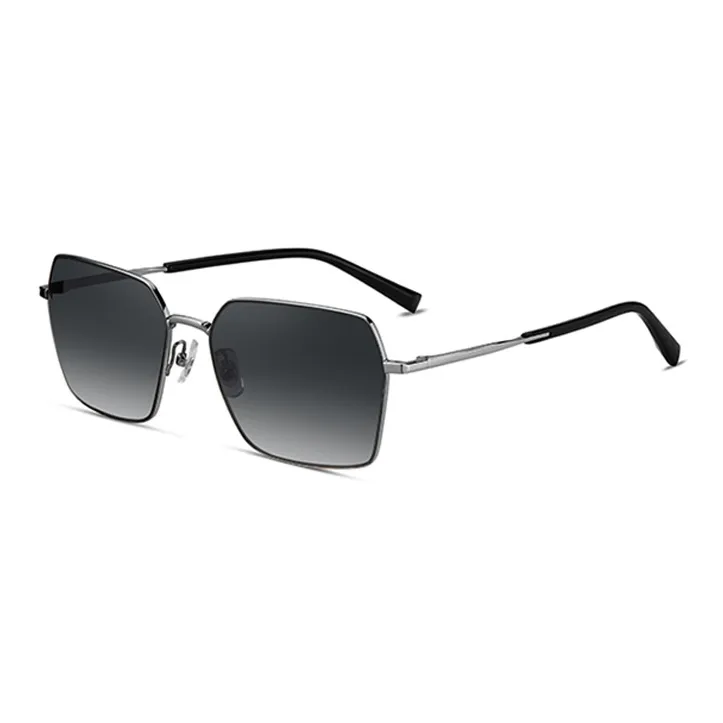 two-tone pilot-frame sunglasses