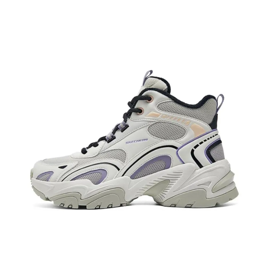Skechers Sports Life Collection High Top Casual Shoes Women's White Gray