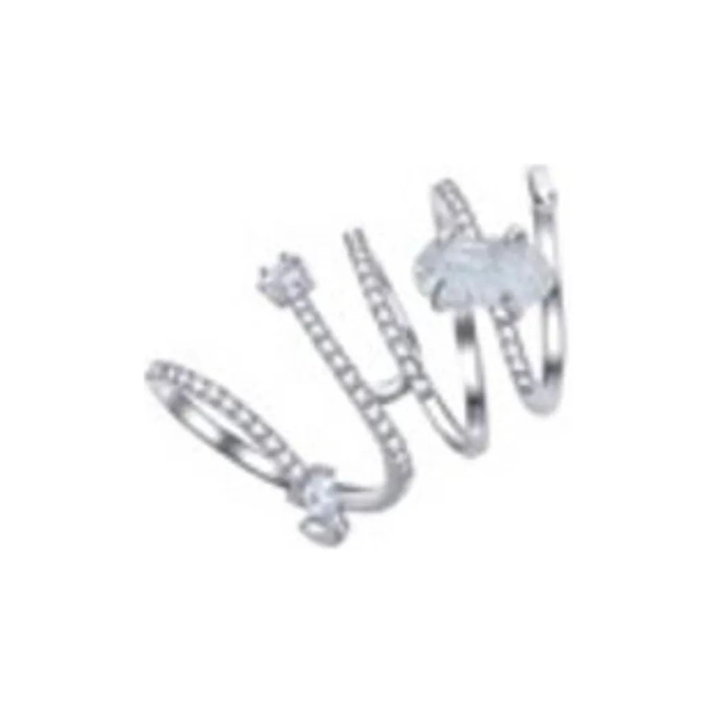 MIDNIGHT OPERA HOUSE Кристальные кольца Женские Белые