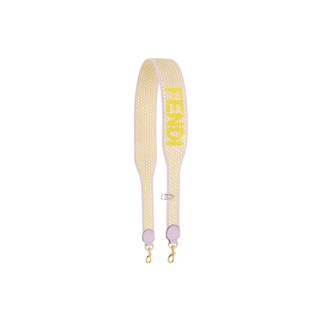 FENDI Polyester With Calfskin Bag Strap Women's Purple & Multicolor