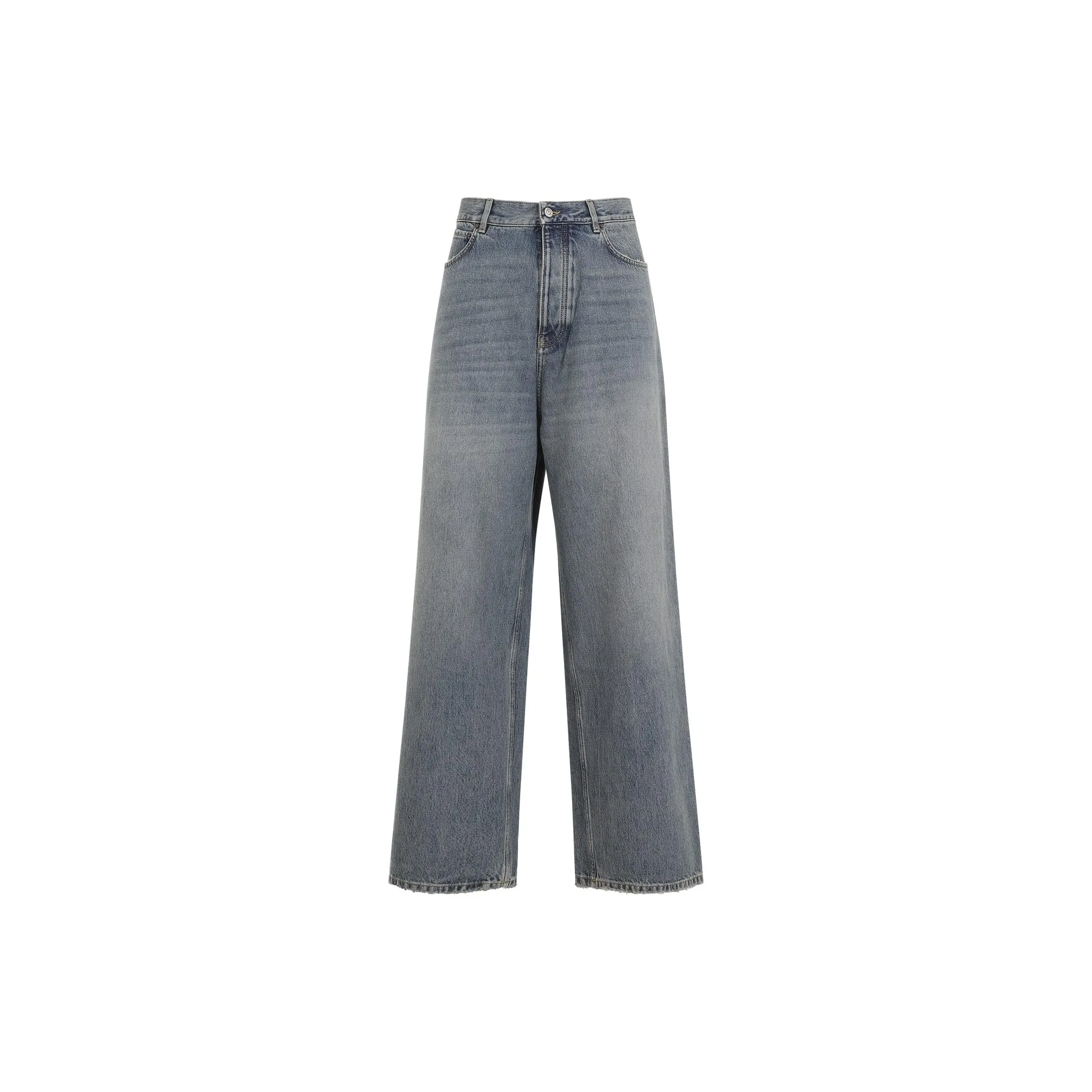 Balenciaga Logo Patch Baggy Jeans