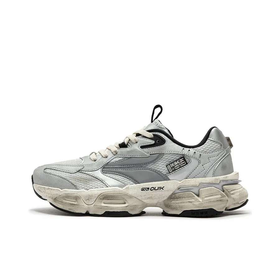 361° Spirit Eye PRO Противоскользящий устойчивый к истиранию низкий топ кроссовки с подошвой мужские серебристо-белые