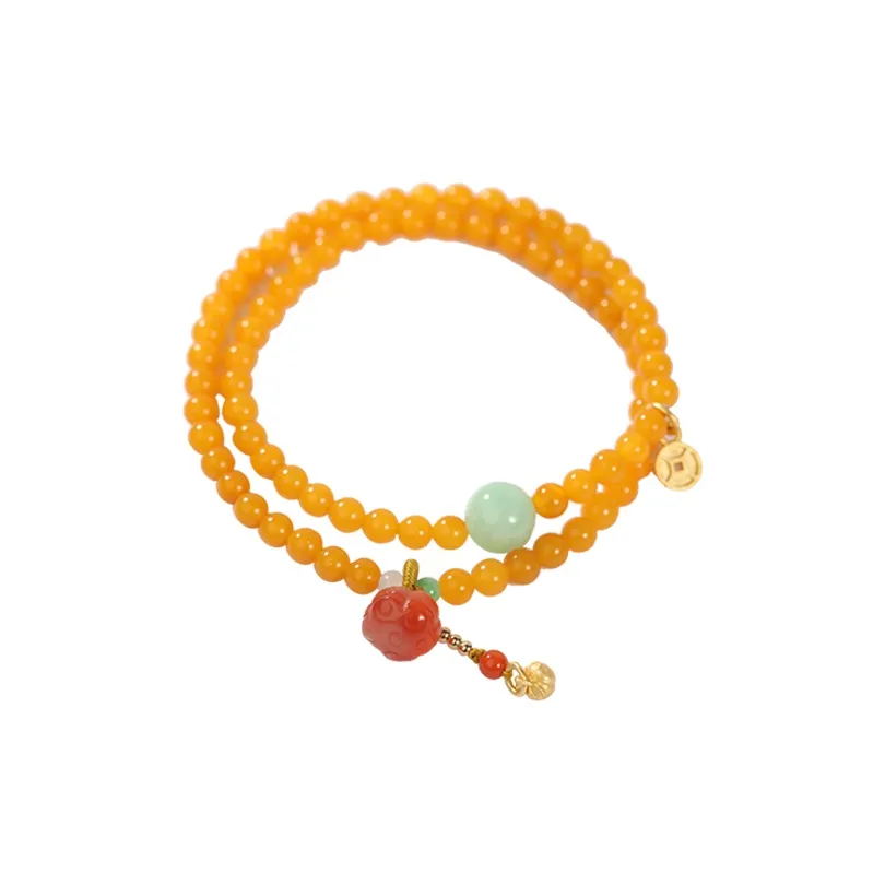 S&A Amber Beeswax Bracelets Women's