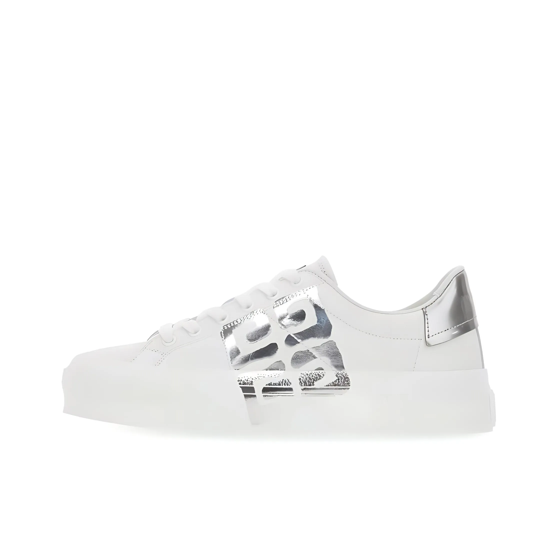 Givenchy Stylish Skateboarding Shoes Women's White Silver