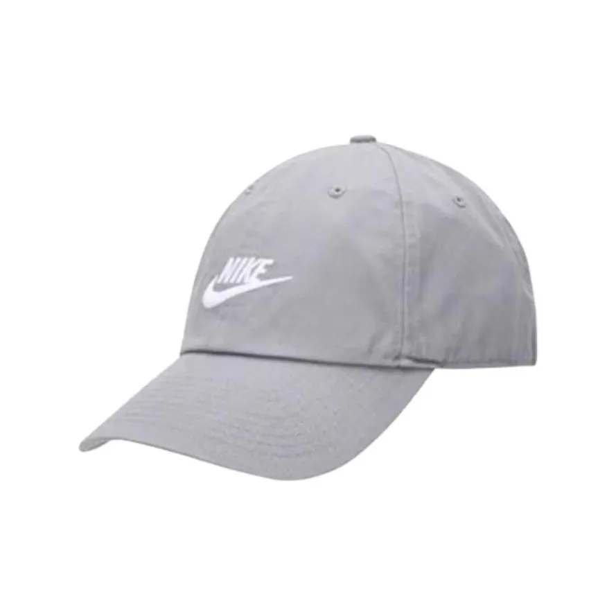Nike Хлопковые кепки унисекс серые