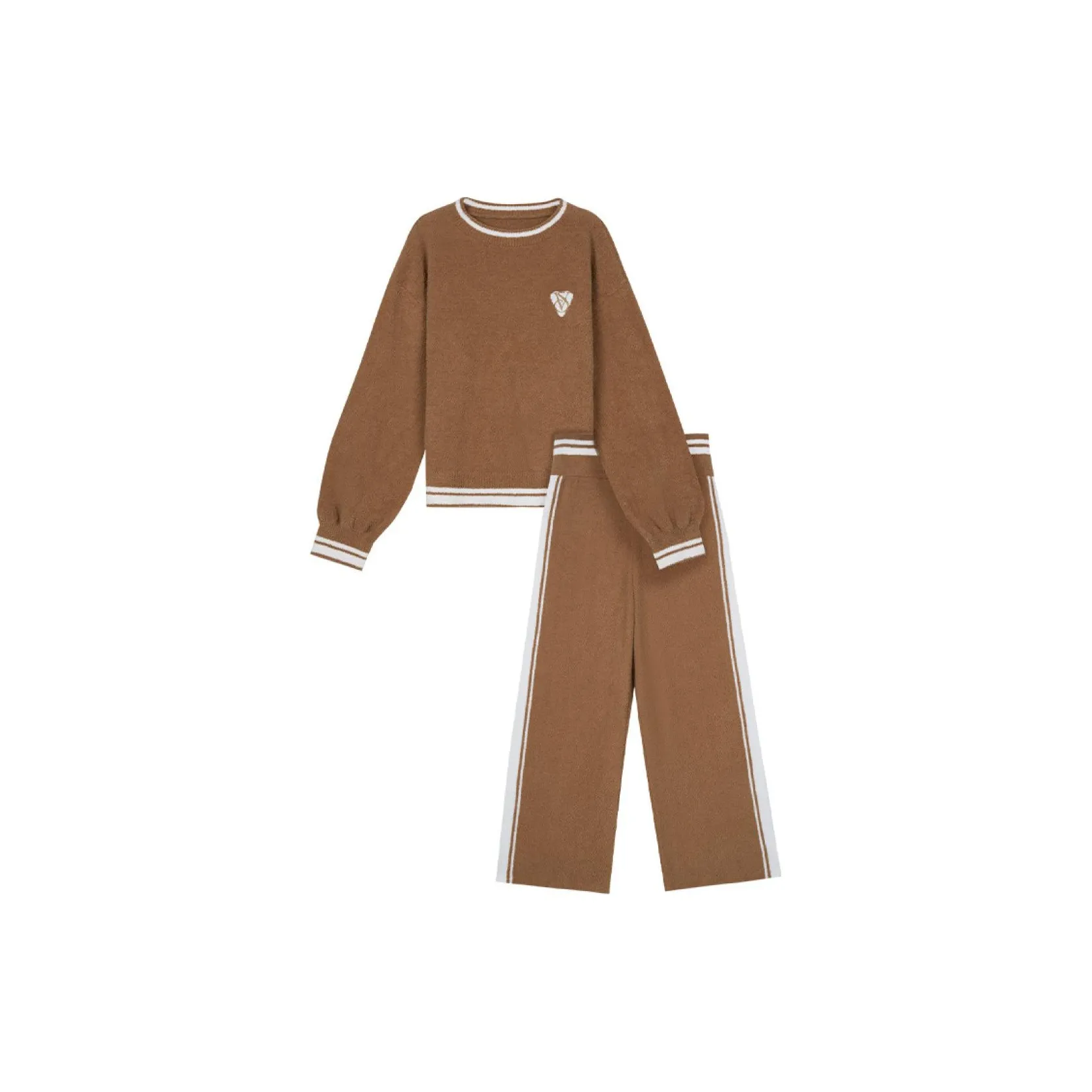 Victoria's Secret The Mix Пижамный комплект Vintage Fashion Delicate And Soft Женские Caramel Brown