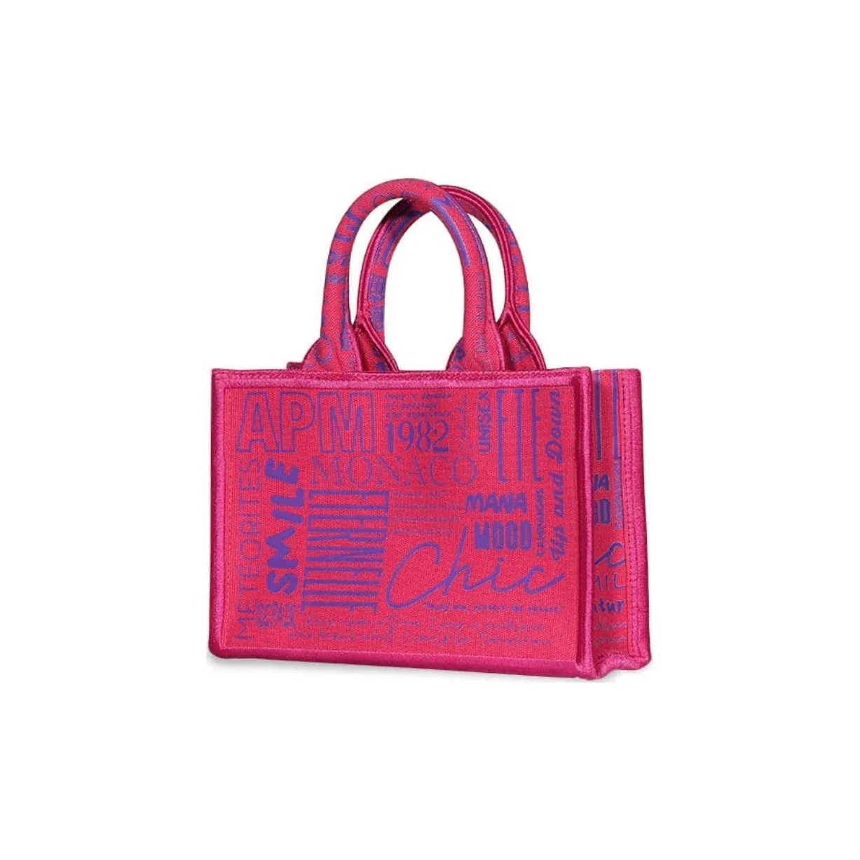 Apm Monaco Canvas Bag Tote Bag Shopping Bag Mini Women's Pink