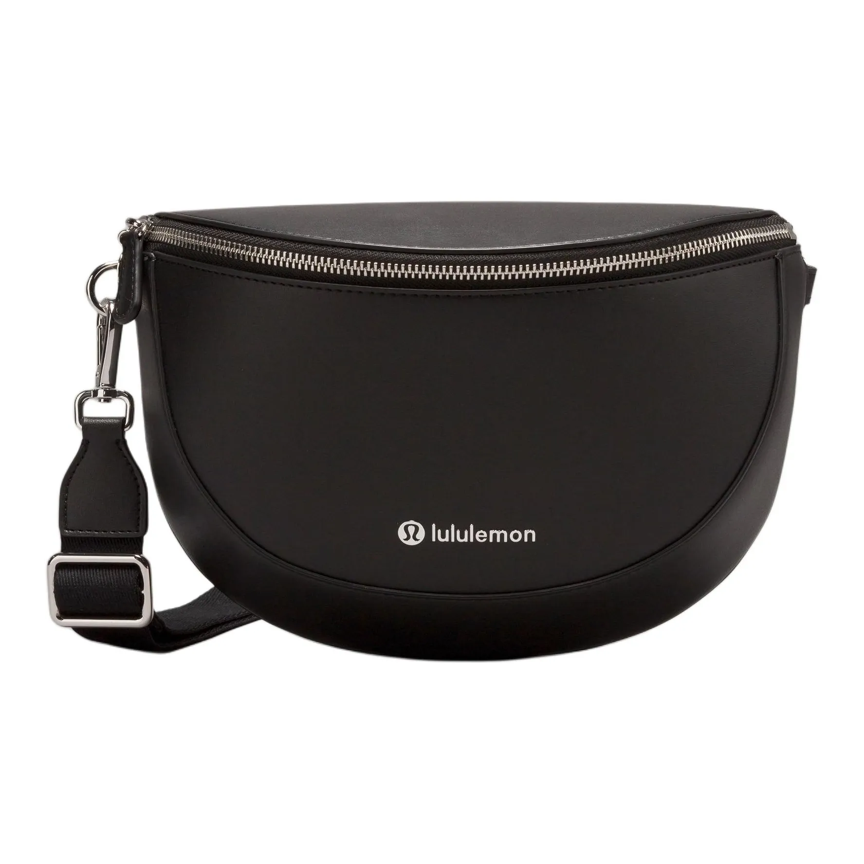 Lululemon Artificial Leather Shoulder Bag, Crossbody Bag Regular Women's Black