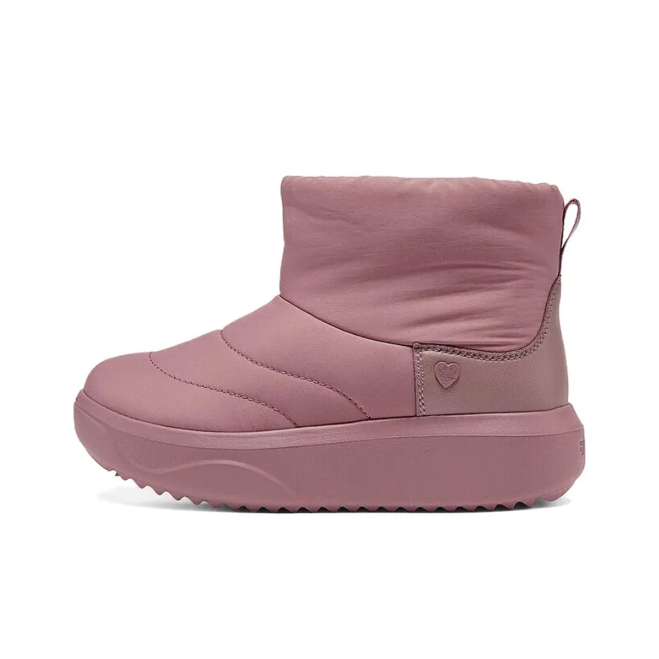 Skechers Bob's Warm Water Resistant Slip Resistant Short Snow Boots Women's Rose Red