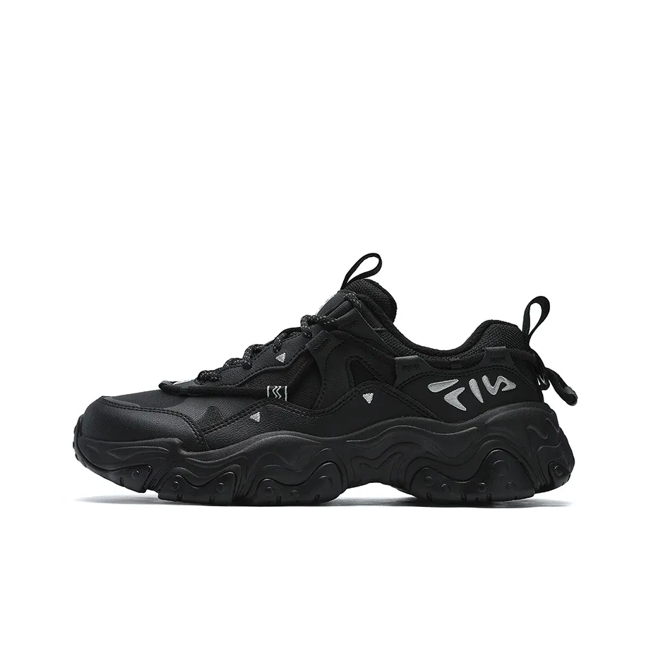 FILA Cat Paw 5th Generation Wear Resistant Coverage Low Top Running Shoes Men's Black