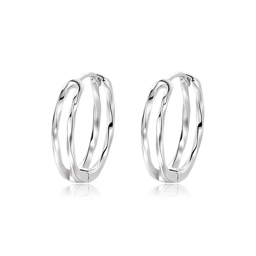 WANLIACC Сплав Mobius Double Layer Серьги-кольца Женские