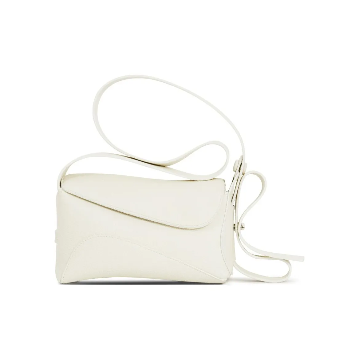 STAR TOWN Cow Leather Crossbody Small Square Bag Small Size Unisex Milkshake White/Amber/Mousse Black/Sand Dune