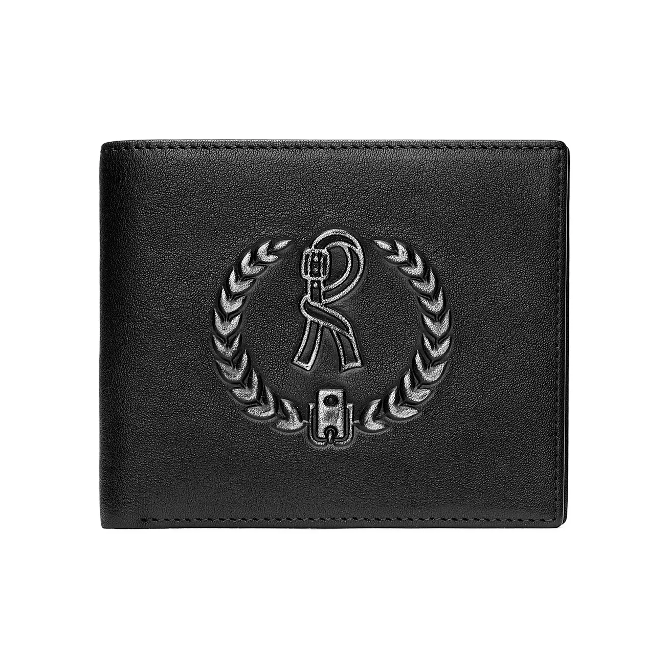 Roberta Di Camerino Кошелек из крупнозернистой текстуры коровьей кожи стандартный мужской черный