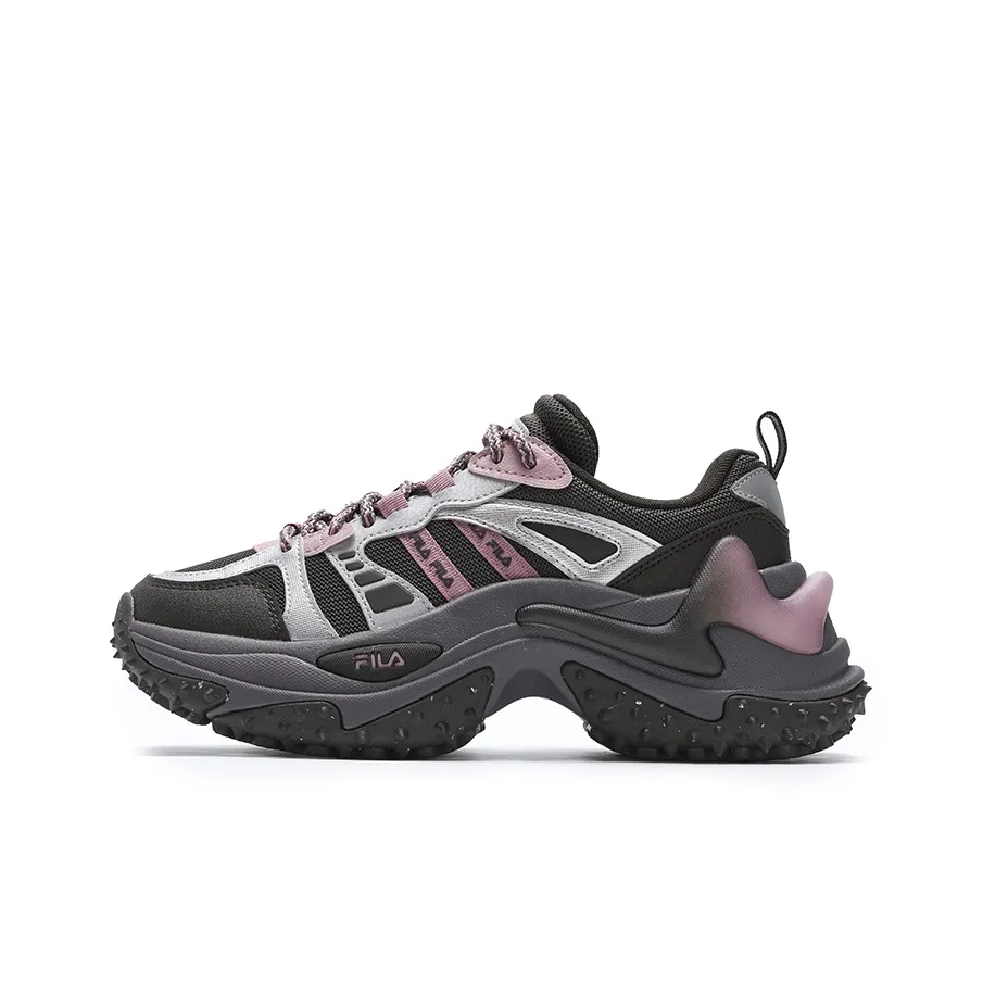 FILA SOFIA 3 Abrasion Resistant Coverage Low Top Running Shoes Women's Jasper Black/Silverware Gray