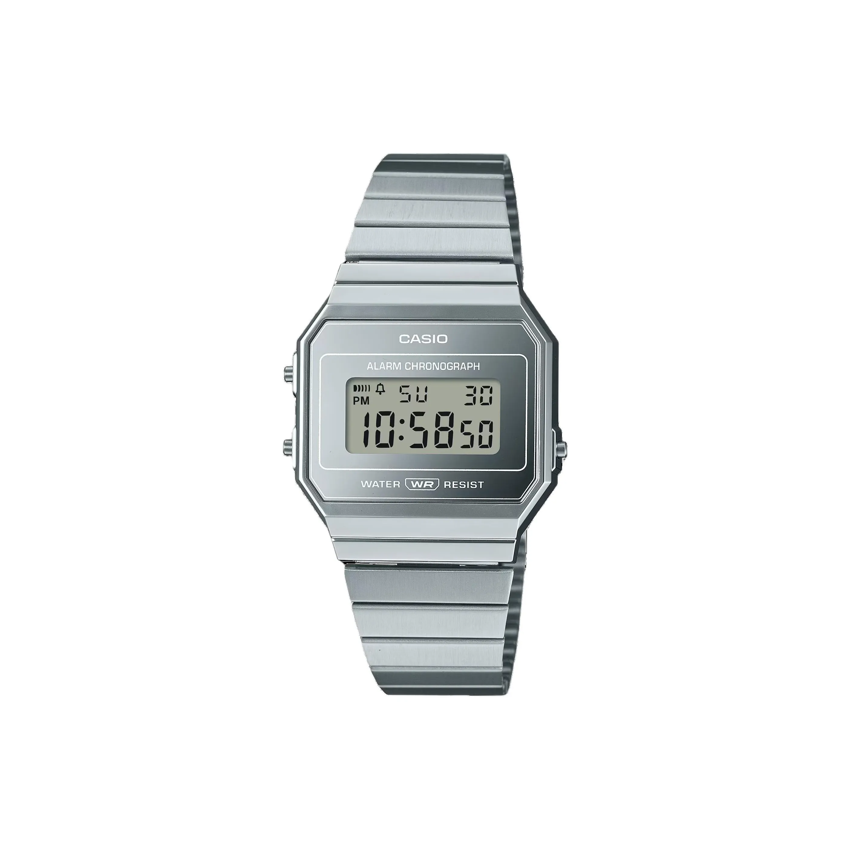 CASIO Кварцевый механизм ремешок из нержавеющей стали унисекс серый циферблат