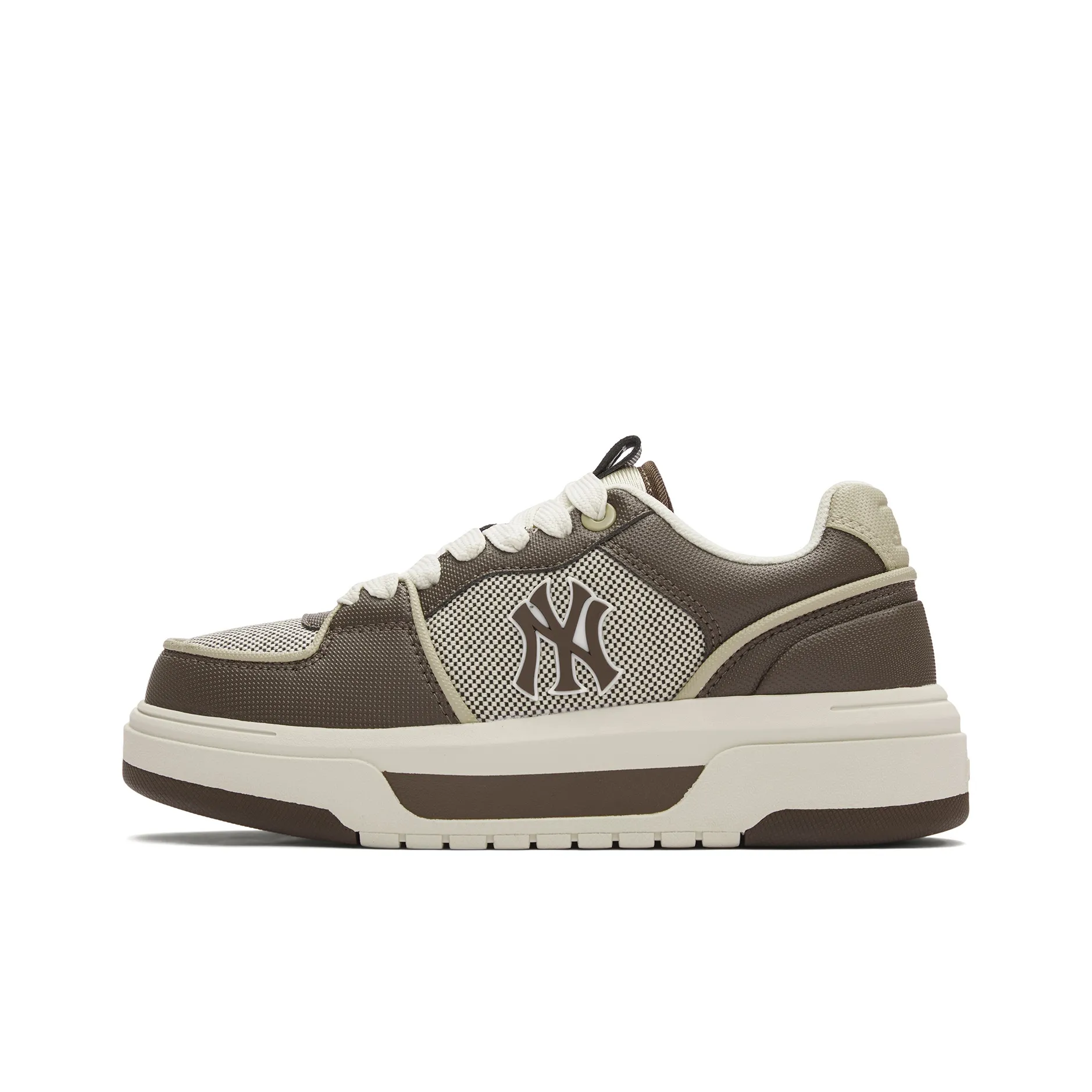 MLB New York Yankees Slip-resistant Abrasion-resistant Low-top Skateboard Shoes Unisex Brown MLB Нью-Йорк Янкис Противоскользящие Устойчивые к истиранию Низкие Кеды для скейтбординга Унисекс Коричневый