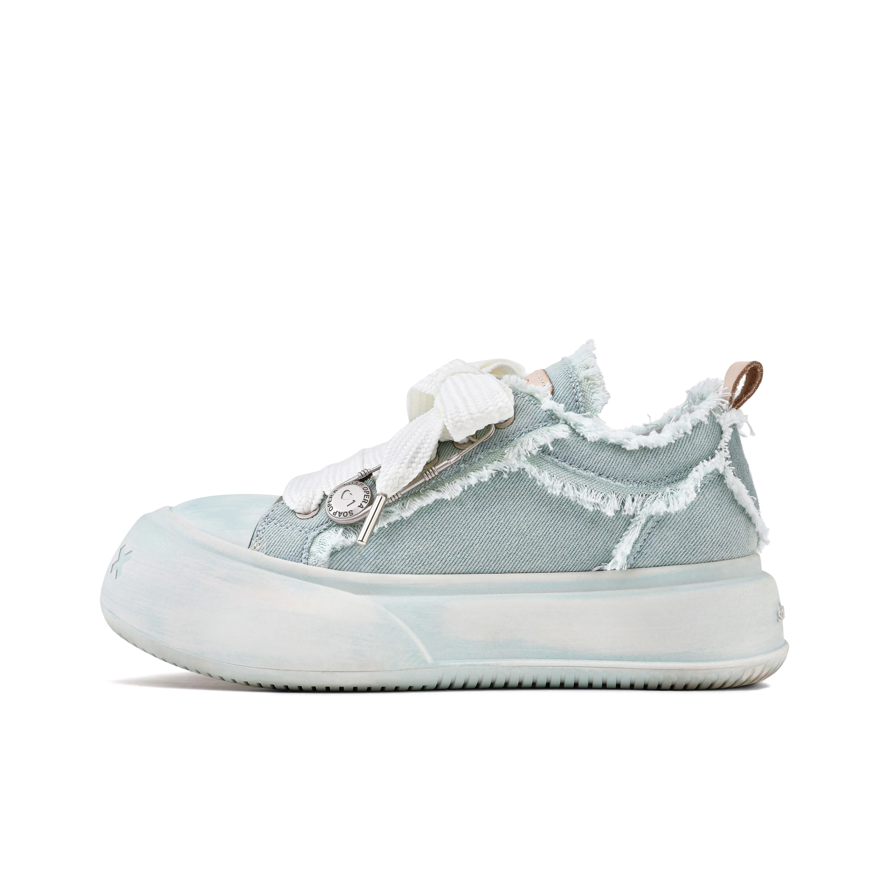 SOAP OPERA Wiping Color Series Skateboard Shoes Unisex Low Top Green/White