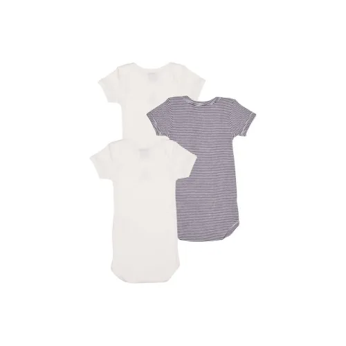PETIT BATEAU 3 шт Белый + Белый + Black Baby Комбинезоны / Ползунки