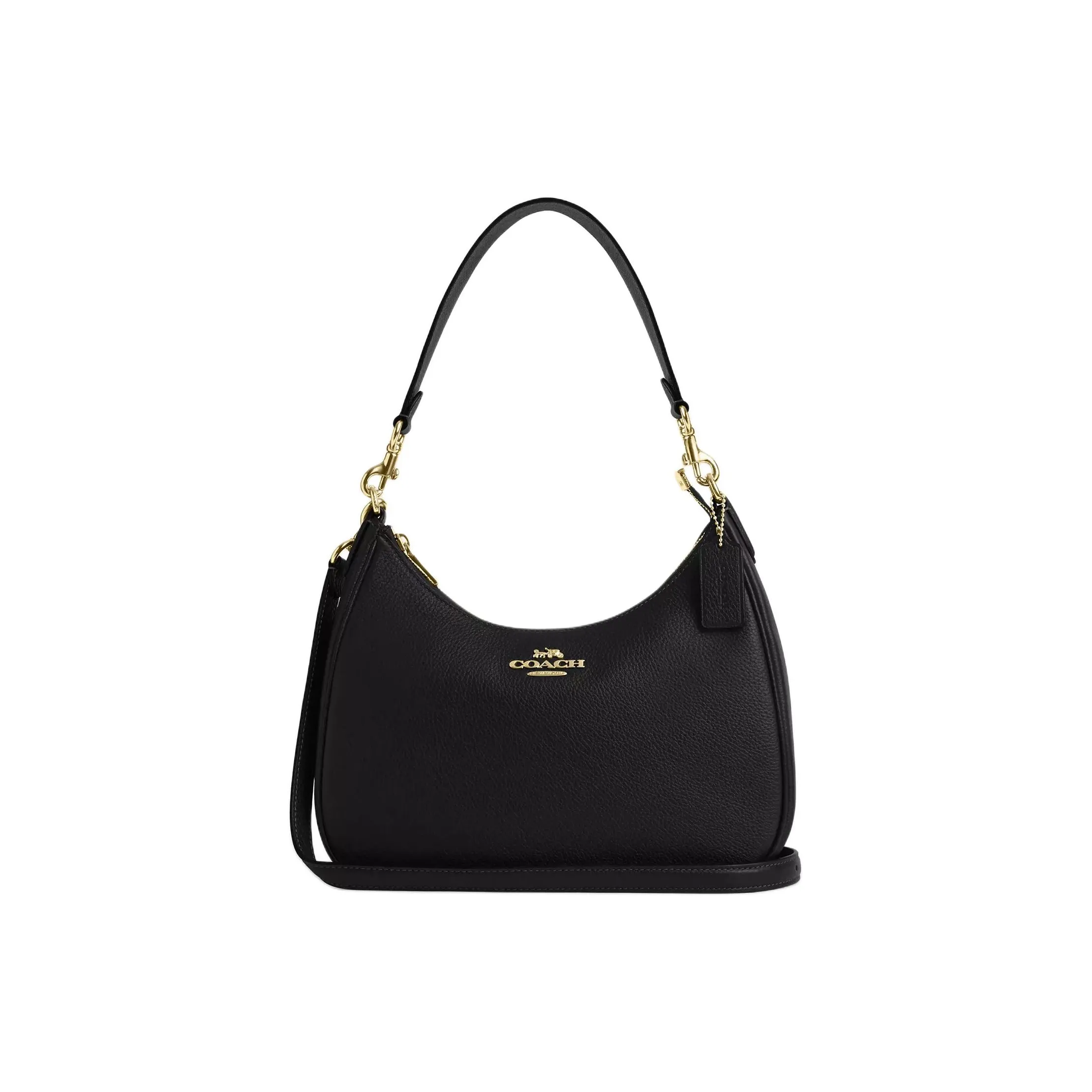 COACH Teri Litchi Grain Leather Crossbody Bag, Shoulder Bag Tubas Women's Black