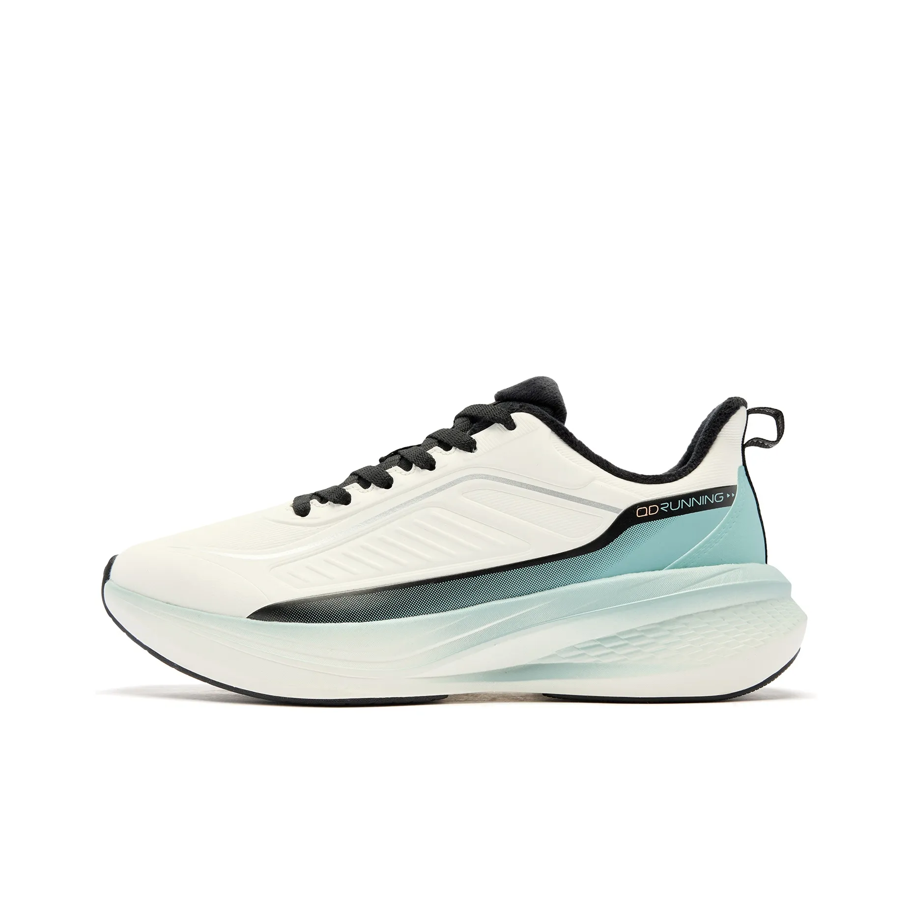 QIAODAN Rainwing 4.0 Running Shoes Men's Low Top Ivory/Shadow Cyan
