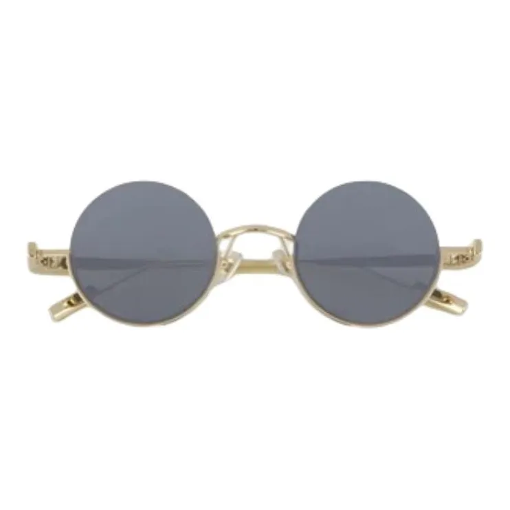 BONNIECLYDE Металл Круглые Солнцезащитные очки Унисекс Золото Серый
