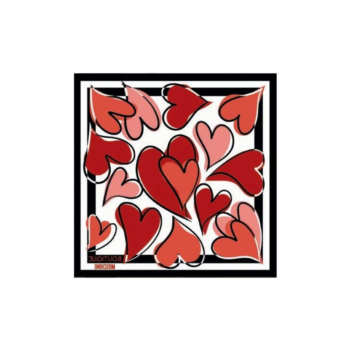 MOSCHINO Шерсть Шелковые Шарфы Унисекс Красный