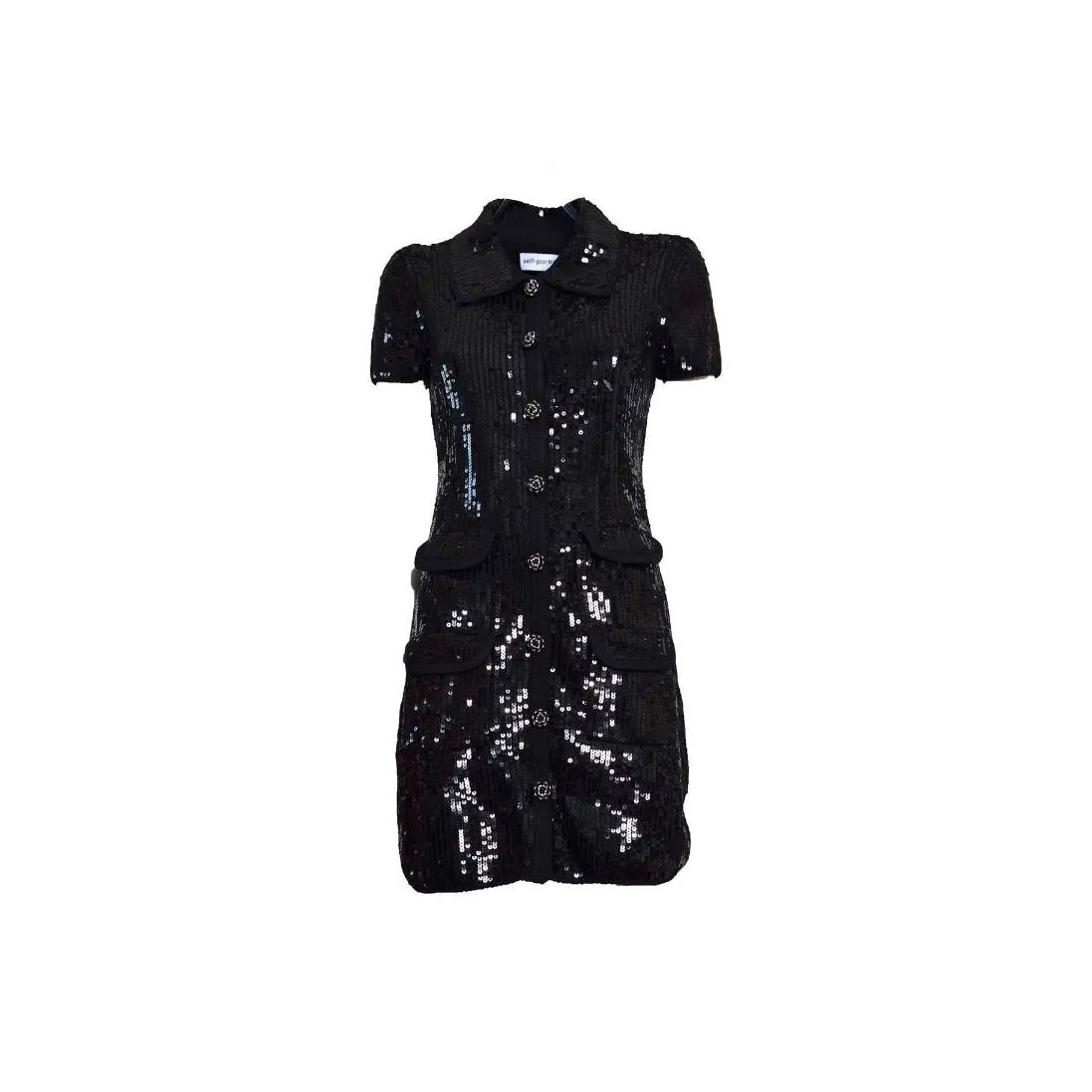 Self-portrait Sequin Embellished Mini Dress