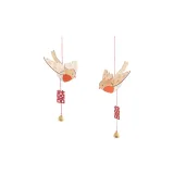 Magpie 걸기 Ornament - 더블 Flying - 2개