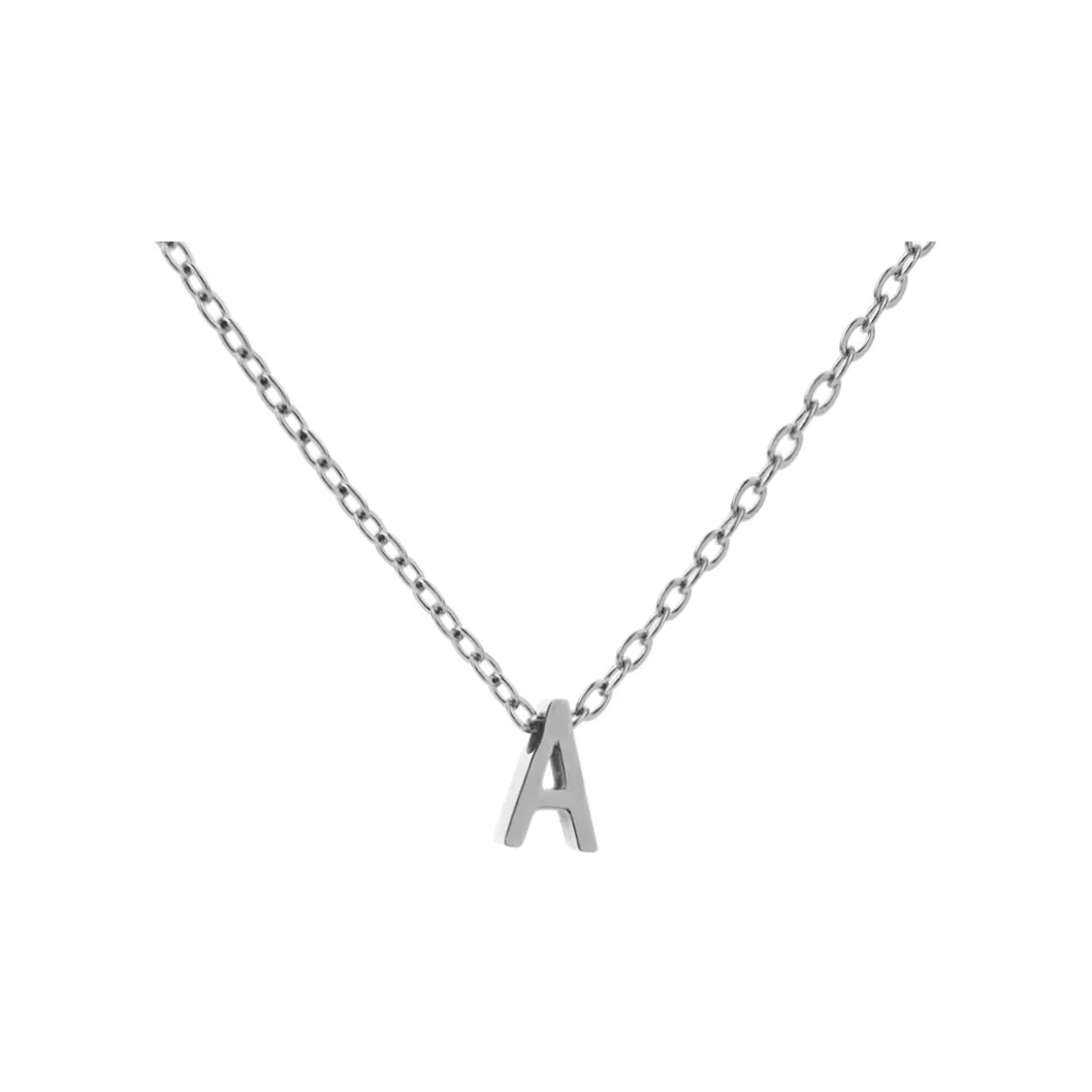 BAIJUAN Титановые стальные ожерелья унисекс серебряные