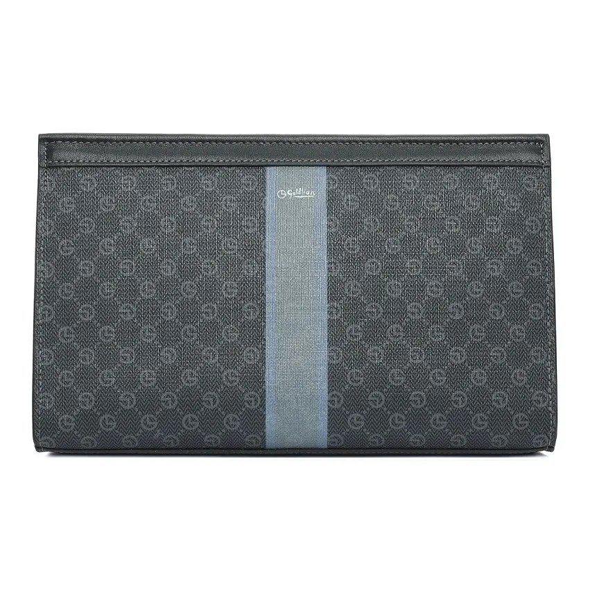 GOLDLION PVC Clutch Envelope Bag Men's Black