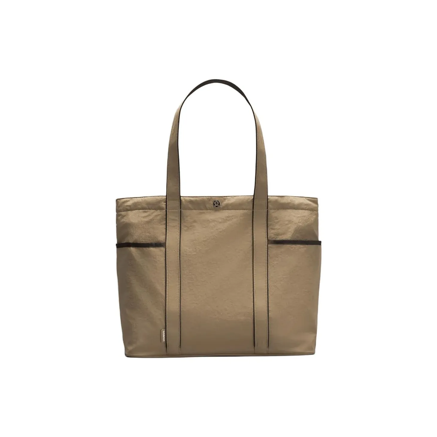Lululemon Recycled Nylon Tote Bag, Shopping Bag, Shoulder Bag, Handbag Regular Unisex Light Tawny & Black