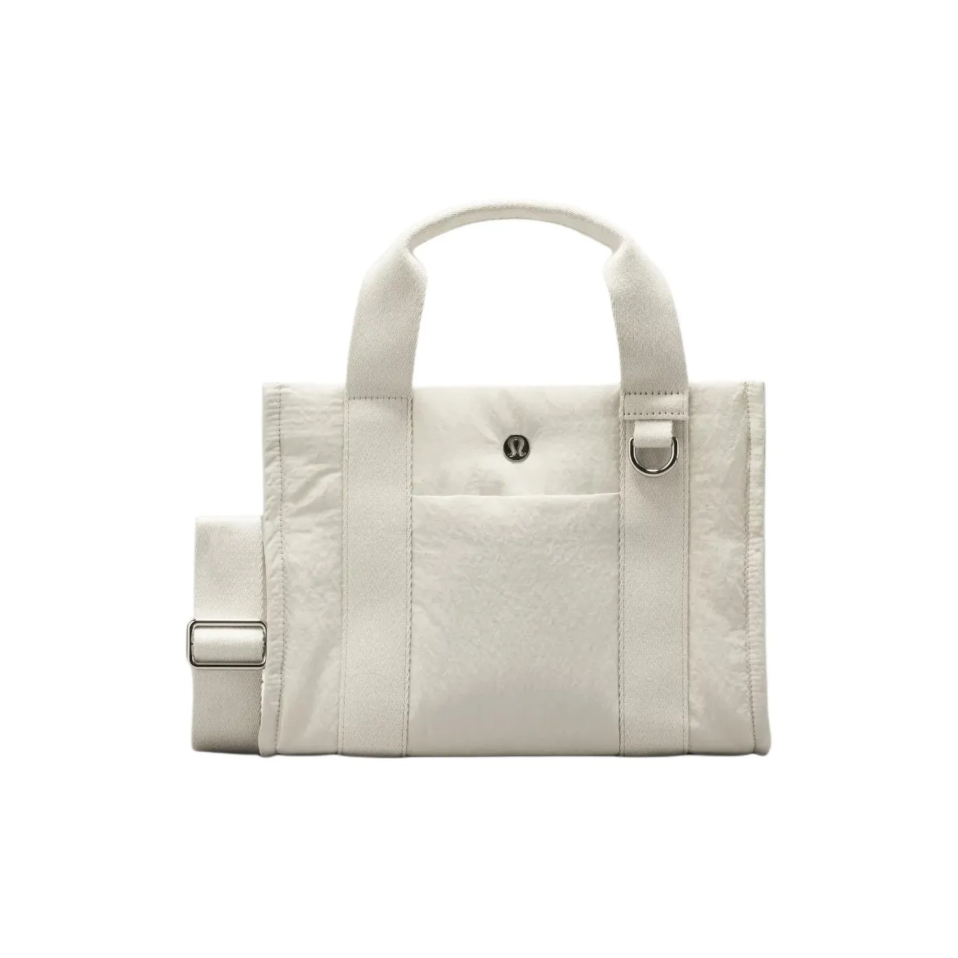 Lululemon Boxy Nylon Tote Bag Shopping Bag Handbag Mini Women's Bone