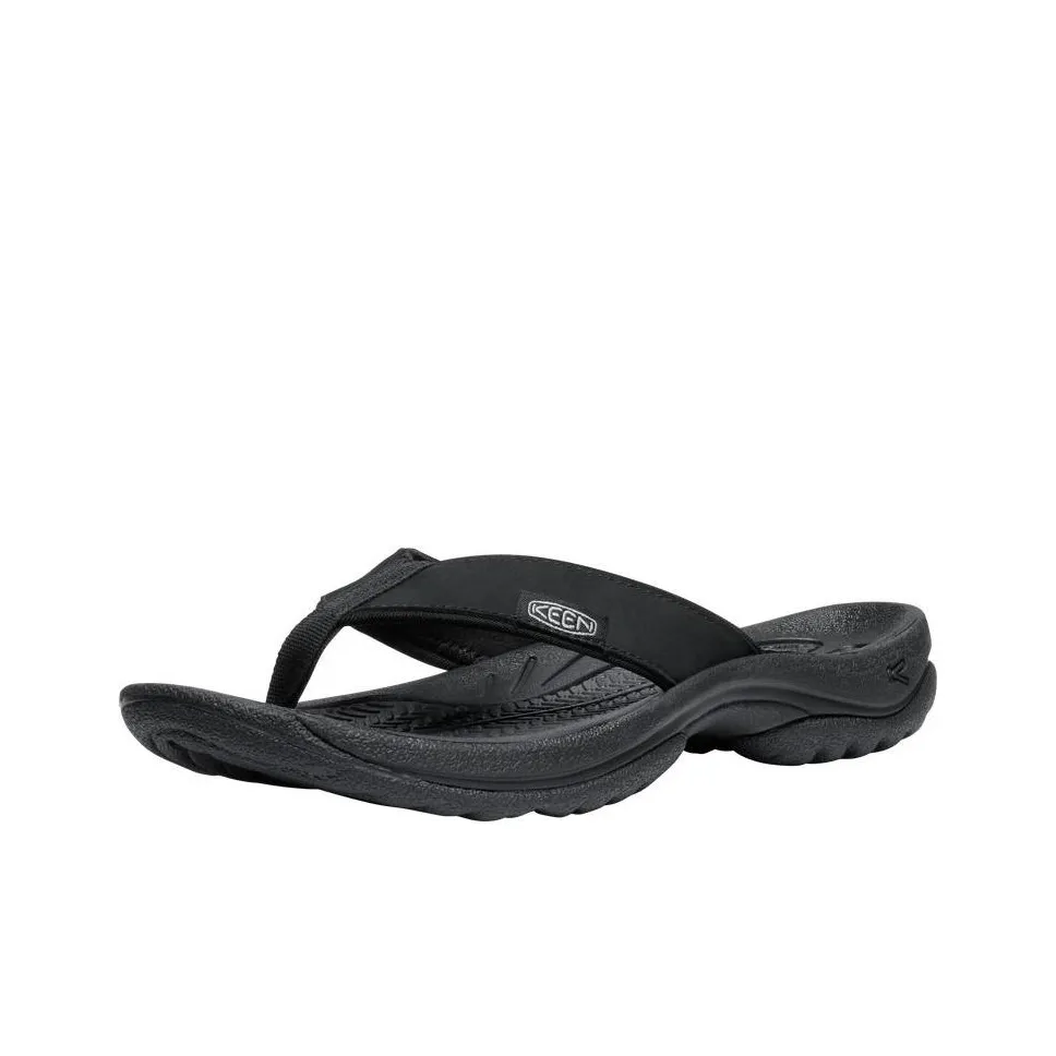 KEEN Kona Abrasion Resistant Slip Resistant Quick Drying Flip Flops Women's Black
