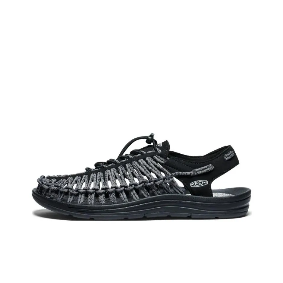 Keen Uneek River Trekking Shoes Unisex Black Gray Color