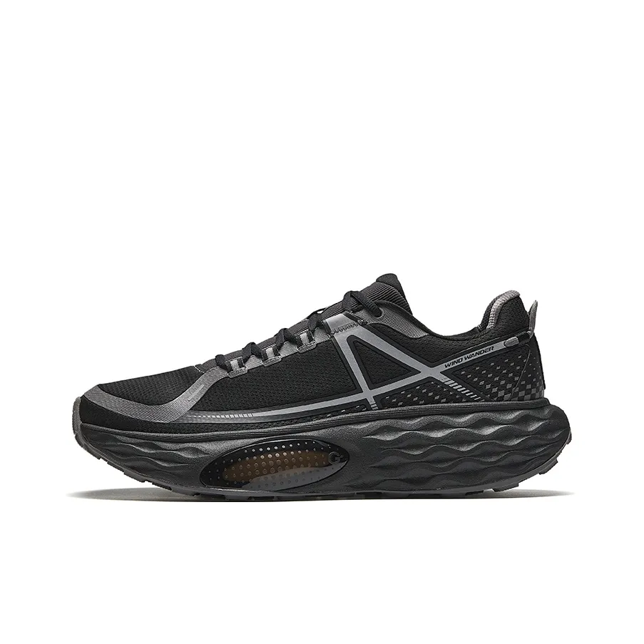 Anta ChengFeng Cushioning Anti Slip And Wear Resistant Low Top Trail Running Running Shoes Women's Black Gray