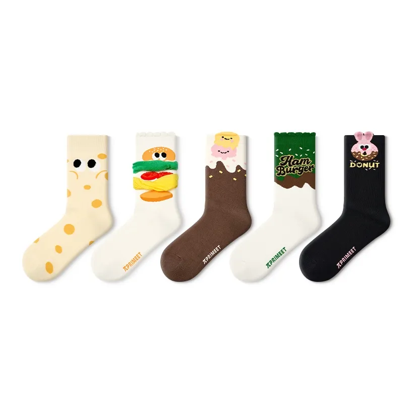 Primeet Mid-Calf Socks Women's 5 Pack