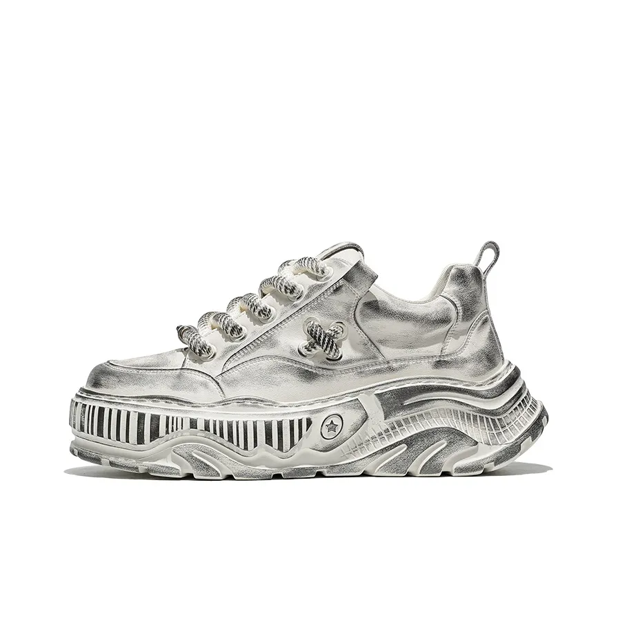MOERBAI Original Machine Series Wear-Resistant Support Height Increasing Low-Top Casual Shoes Unisex