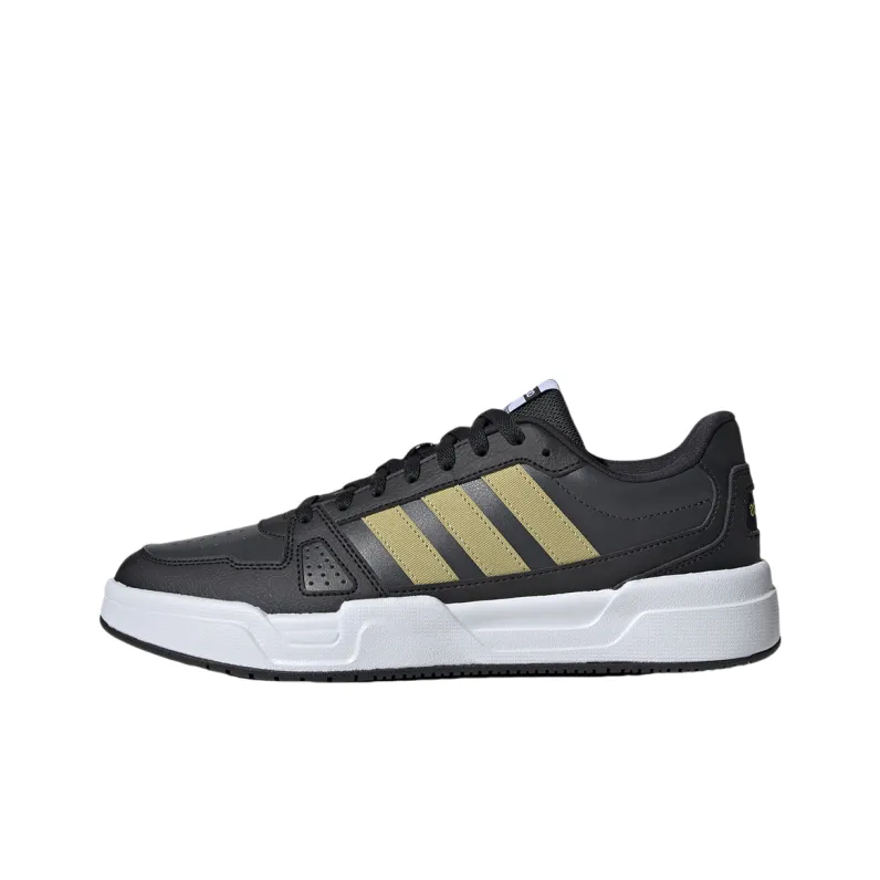 Adidas LITE BALLER Slip-resistant Abrasion-resistant Low Top Skateboard Shoes Unisex Black Gold Adidas LITE BALLER Противоскользящие Износостойкие Низкие Кеды для Скейтбординга Унисекс Черный Золото