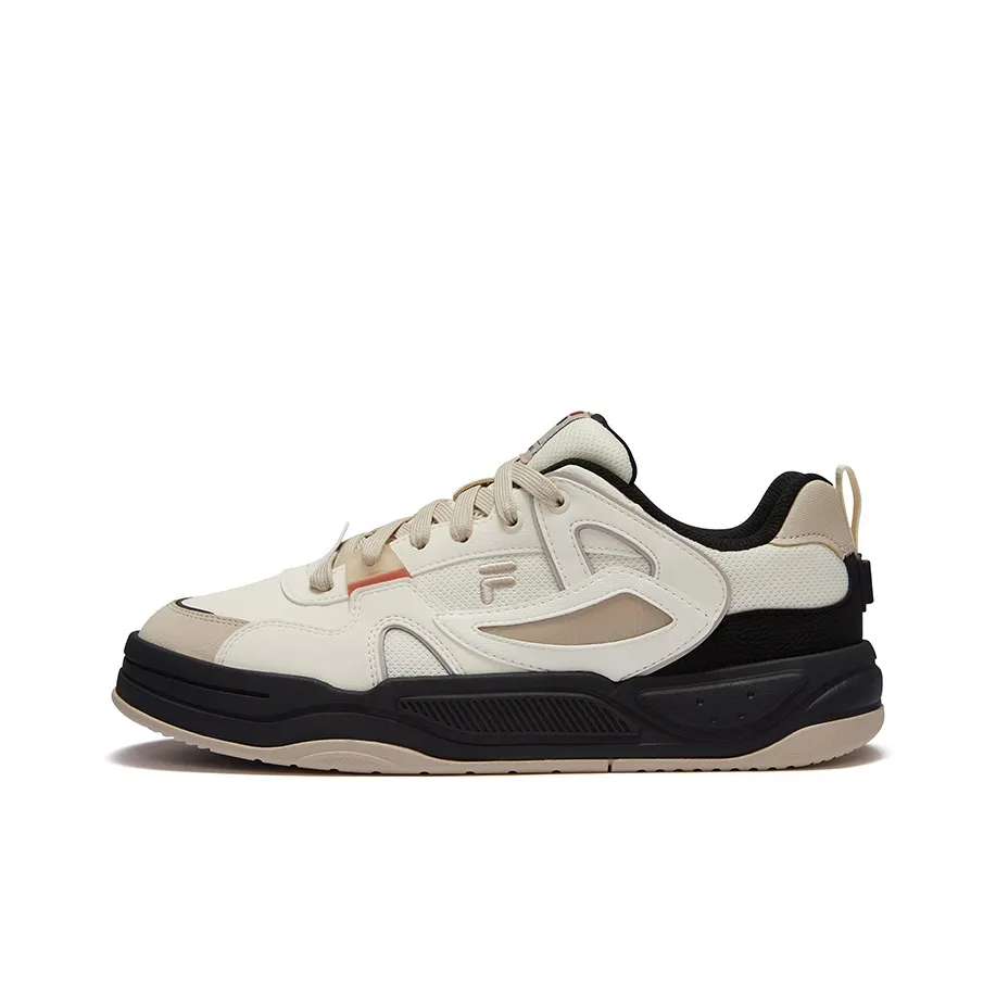 FILA FUSION BANK II Wear Resistant Low Top Skateboard Shoes Men's Cement Brown
